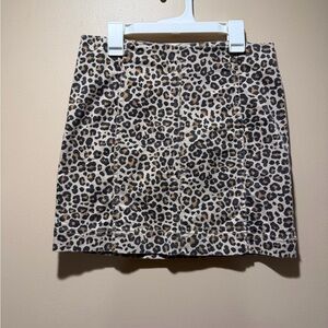 Jolt Animal Print Mini Skirt